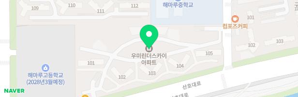 구미옥계2차우미린아파트 어린이놀이터1(101동) 지도 이미지