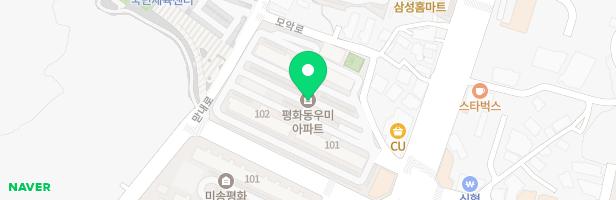 평화우미아파트 103동 지도 이미지