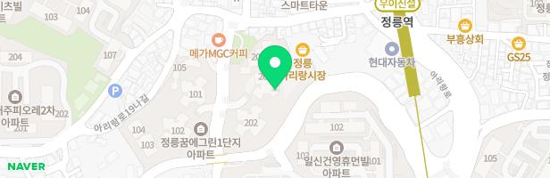 정릉꿈에그린아파트201동앞유아놀이터 지도 이미지