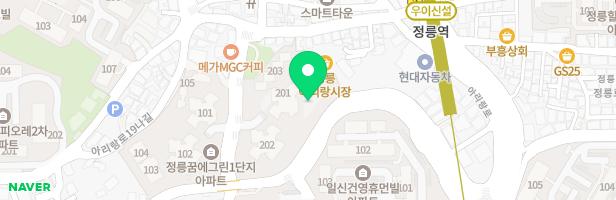 정릉꿈에그린아파트201동뒤어린이놀이터1 지도 이미지