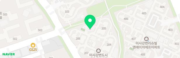 미사강변도시 베라체 205동 옆 어린이놀이터 지도 이미지