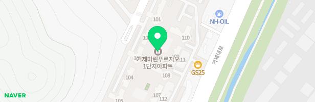 거제마린푸르지오 1단지 유아놀이터 지도 이미지