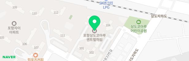 상도코아루센트럴하임 3놀이터 지도 이미지