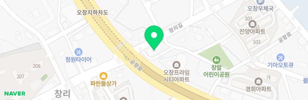 오창교회 실내놀이시설 지도 이미지