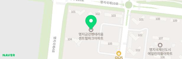 부산명지금강펜테리움1차 어린이놀이터3 지도 이미지