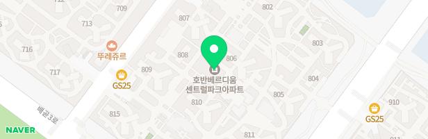 배곧 호반베르디움센트럴파크아파트 어린이놀이터3 지도 이미지