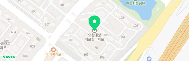 오창 대성베르힐 어린이놀이터 2 지도 이미지