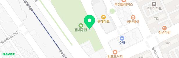 샘내공원 어린이놀이터 지도 이미지