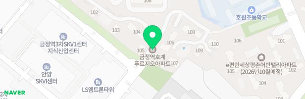 호계푸르지오아파트 109동놀이터 지도 이미지