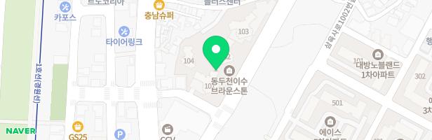이수브라운스톤아파트어린이놀이터2 지도 이미지