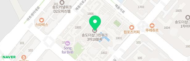 송도 그린워크 D17,D18BL 1803동앞 어린이놀이터2 지도 이미지