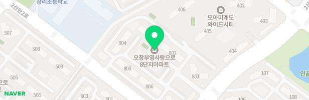 오창8블럭부영아파트 어린이놀이터B 지도 이미지