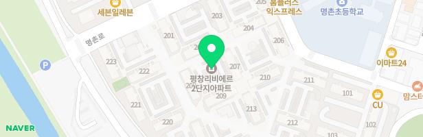 평창리비에르2차 201동놀이터 지도 이미지