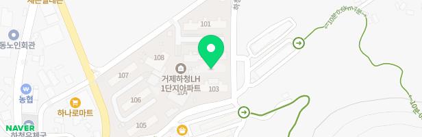 LH주택공사 거제하청지구(103동앞) 놀이터 지도 이미지