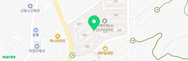 LH주택공사 거제하청지구 유아놀이터 지도 이미지