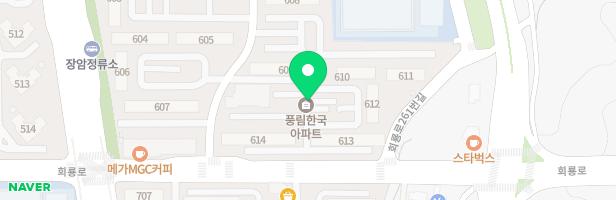 발곡풍림한국아파트612동앞어린이놀이터 지도 이미지