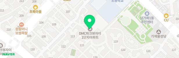 DMC파크뷰자이 오두막빌리지 지도 이미지