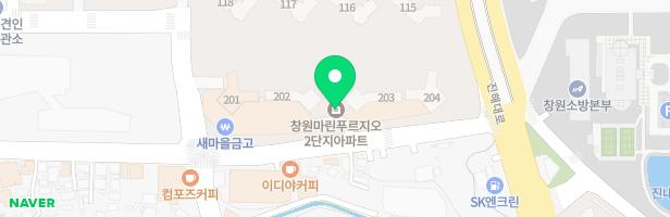 창원마린푸르지오아파트 201동 앞 놀이터 지도 이미지