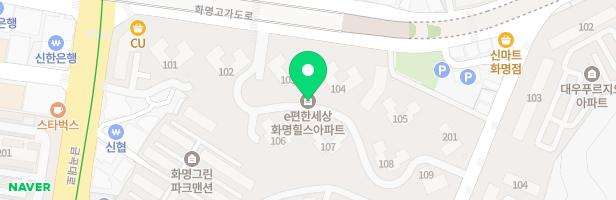 e편한세상화명힐스 놀이터B 106동 지도 이미지