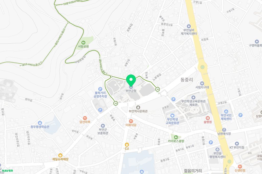 변산해수욕장 물놀이장 놀이터 지도 이미지