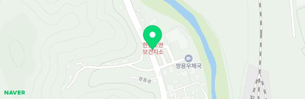 쌍용출장소 앞 놀이시설 지도 이미지