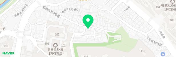 부산 명륜 아이파크2차 1단지 106동앞어린이놀이터2 지도 이미지