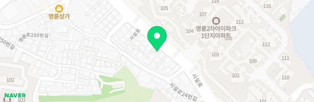 부산 명륜 아이파크2차 107동 어린이놀이터 지도 이미지