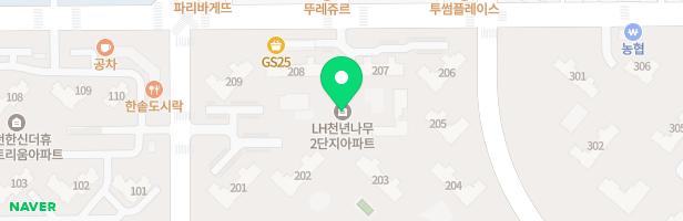 경북혁신도시LH2단지 내 어린이 놀이터1 지도 이미지