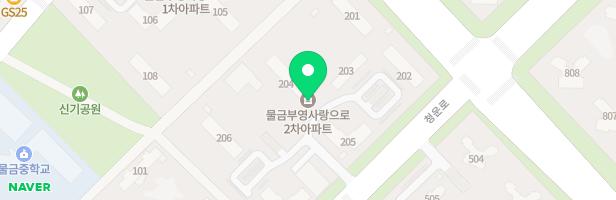 부영아파트2단지 관리동 앞 어린이놀이터, 유아놀이터(어린이놀이터2, 유아놀이터) 지도 이미지