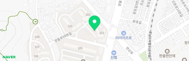 라송센트럴카운티 101동 앞 놀이터 지도 이미지