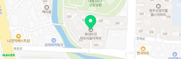 복대동 두진하트리움아파트 105동앞, 103동앞 놀이시설 지도 이미지