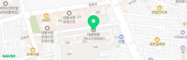대봉태왕아너스 유아놀이터(105동 뒤) 지도 이미지