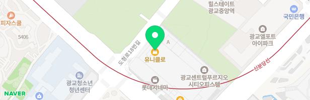 타요키즈카페 롯데몰 광교점 지도 이미지