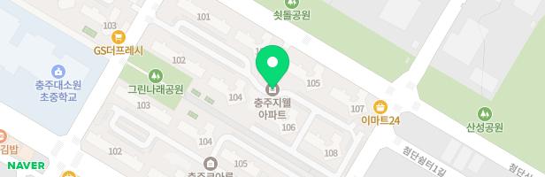 충주 지웰 아파트 놀이시설(104~106동 사이) 지도 이미지