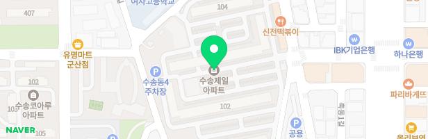 수송제일아파트 103동뒤 어린이놀이터 지도 이미지
