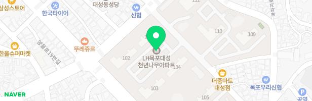 대성LH천년나무아파트 108동 측면 지도 이미지
