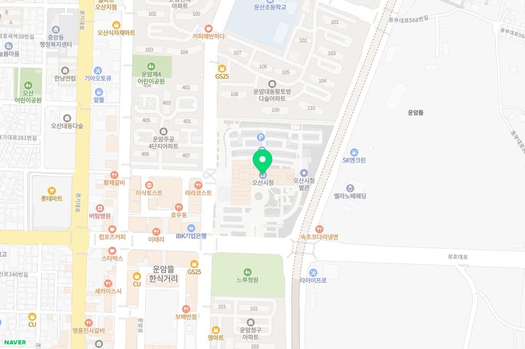 오산양문교회 놀이터 지도 이미지