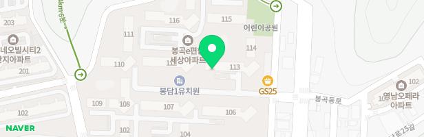 구미 봉곡 e-편한세상 114동 앞 지도 이미지