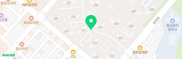 양산신도시 LH아파트 1단지 103동 옆 놀이시설(어린이놀이시설2) 지도 이미지