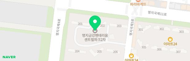 명지 금강펜테리움 센트럴파크 2차 어린이놀이터(202동 앞) 지도 이미지
