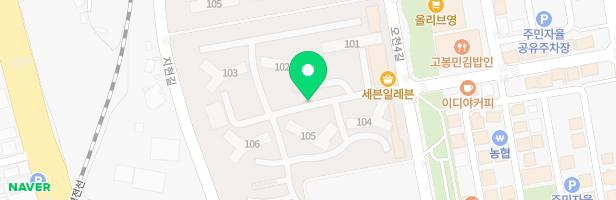 골드클래스아파트 108동 옆 놀이시설 지도 이미지