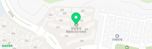 강남 효성 해링턴코트 110동 옆 놀이시설 지도 이미지