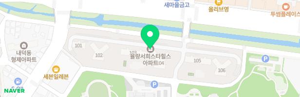 청주 율량 서희스타힐스아파트 103동 뒤 놀이터 지도 이미지