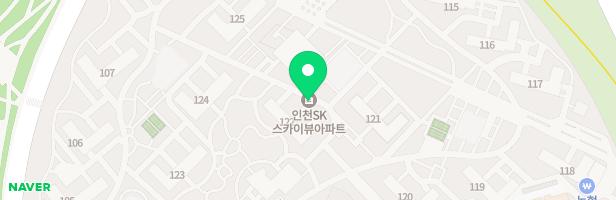 인천SK스카이뷰 121동 옆 놀이터 지도 이미지