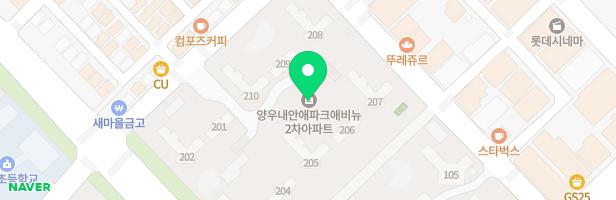 양우내안애 2차아파트 103동 앞 어린이놀이터 지도 이미지