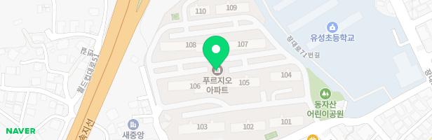 장대푸르지오 103동 앞 놀이시설 지도 이미지