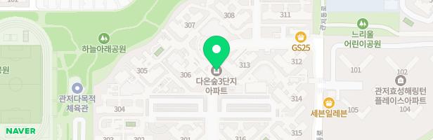 다온숲아파트 314동 앞 놀이시설(부엉이놀이터) 지도 이미지