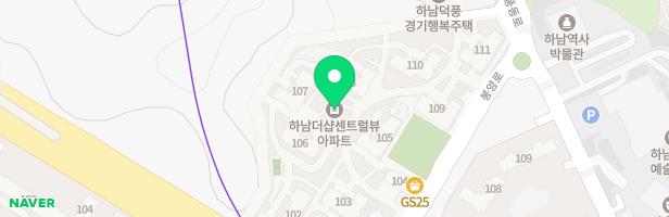 하남더샵센트럴뷰 101동앞 어린이놀이터 지도 이미지