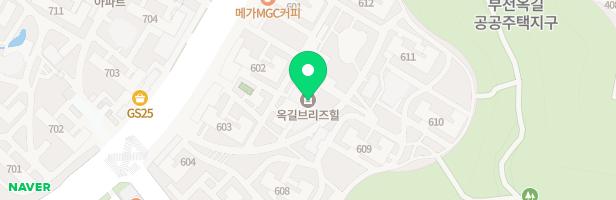 부천옥길 브리즈힐 아파트 611동 옆 바다 놀이시설 지도 이미지