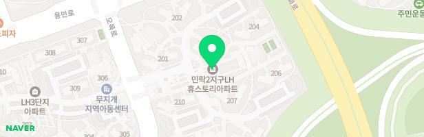휴스토리아파트 209동뒤 놀이시설 지도 이미지